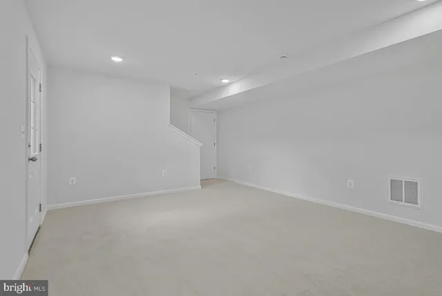a view of an empty room