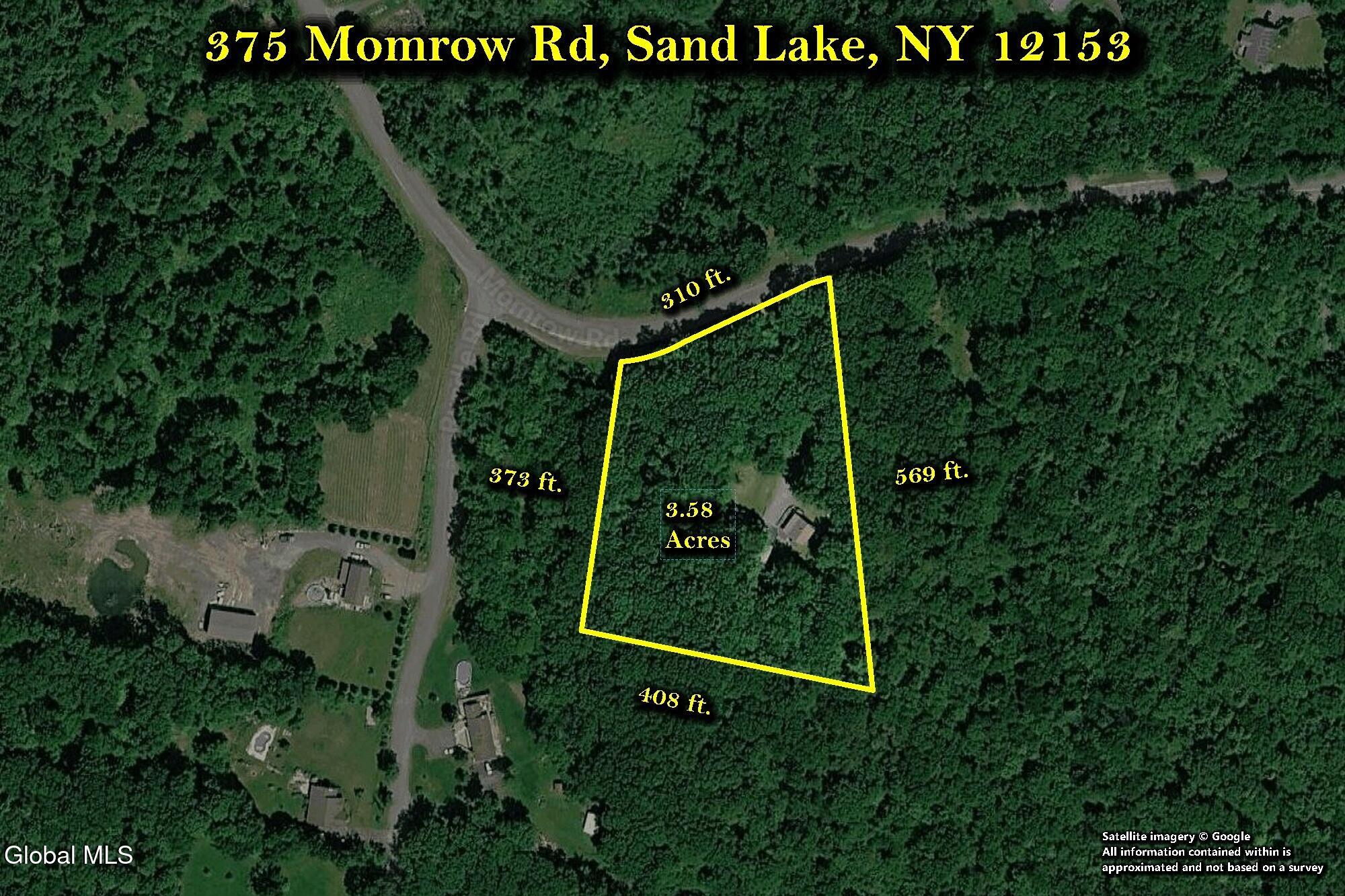 375 Momrow Road Sand Lake, NY 12153 - Photo 45 of 51 Property Line Overlay - Satellite