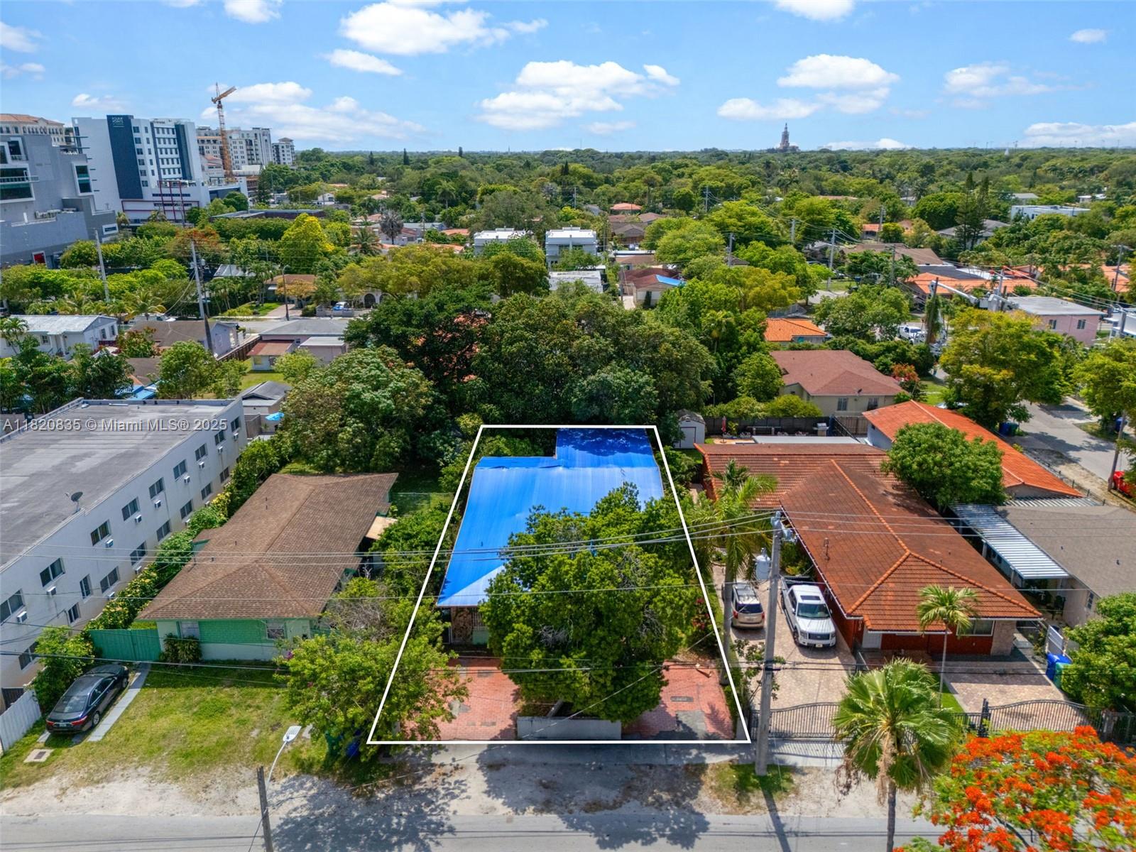 2920 Southwest 37th Court Miami, FL 33134 - Photo 42 of 48 an aerial view of residential houses with outdoor space and street view