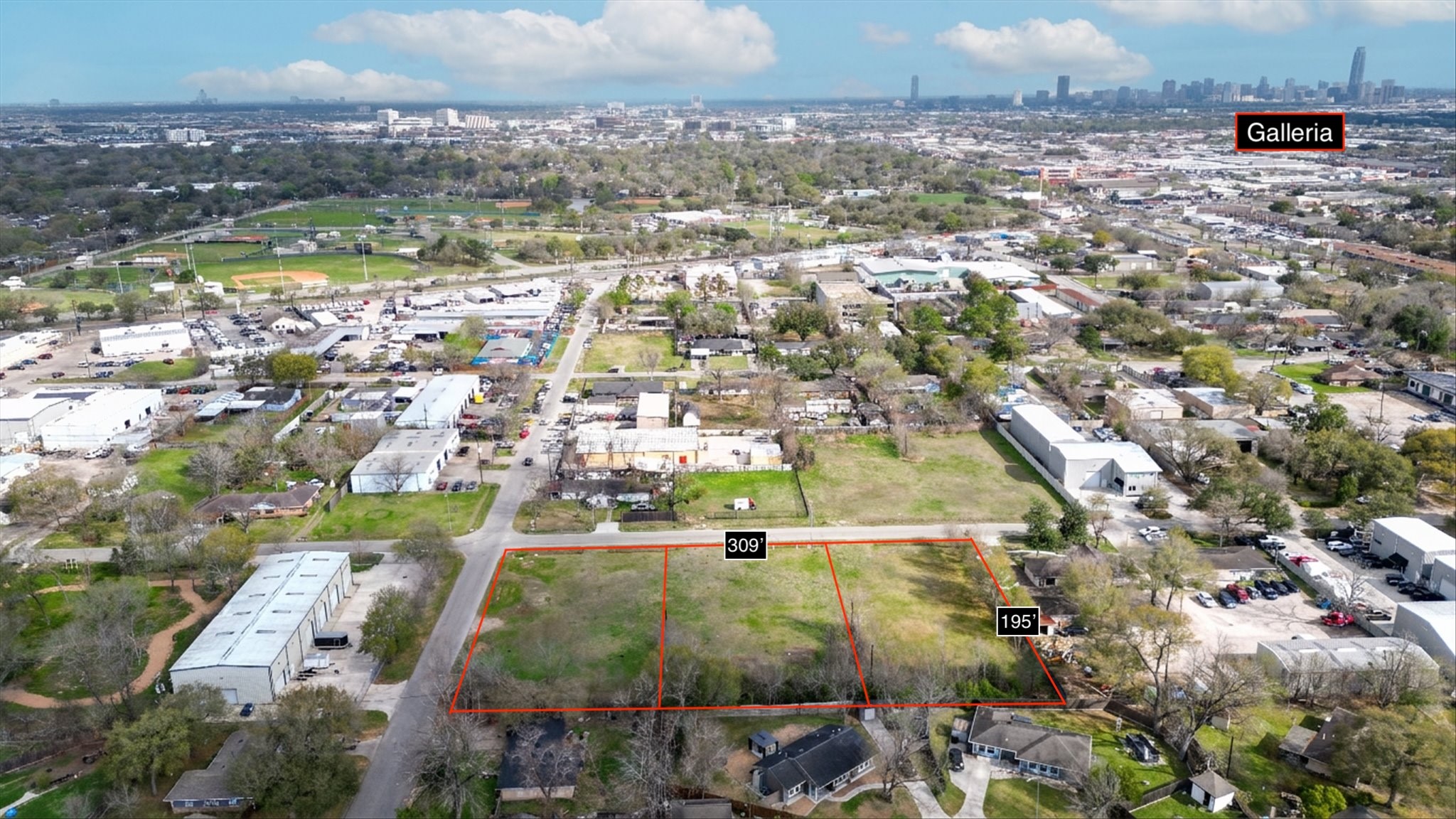 5909 Cypress Street Houston, TX 77074 - Photo 6 of 14 an aerial view of residential houses with outdoor space