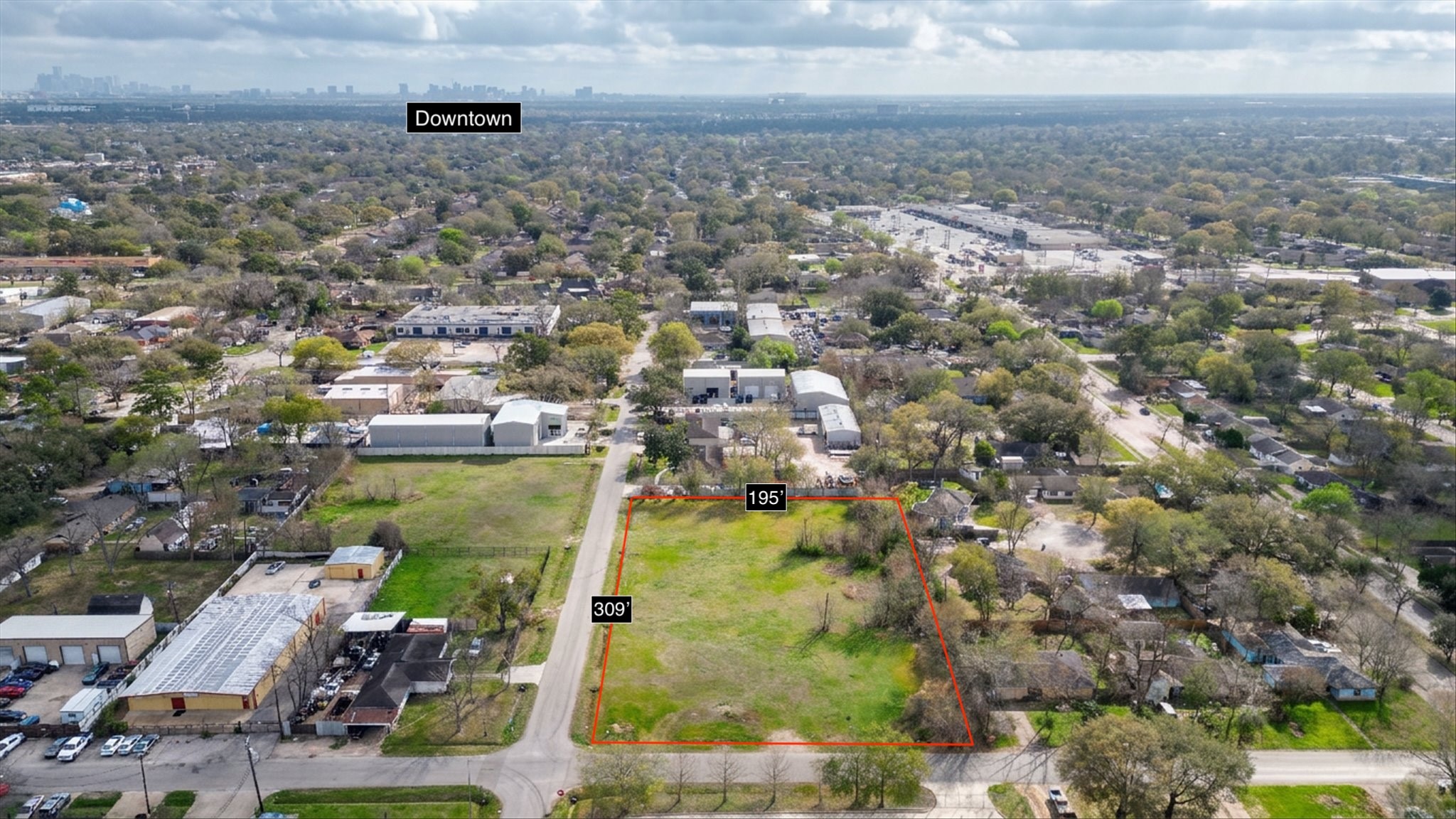 5909 Cypress Street Houston, TX 77074 - Photo 7 of 14 an aerial view of residential houses with outdoor space