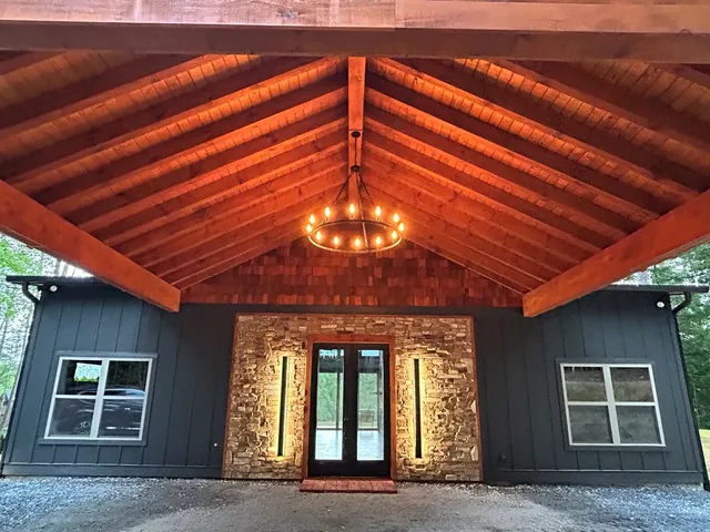 a kitchen with stainless steel appliances a stove and a refrigerator