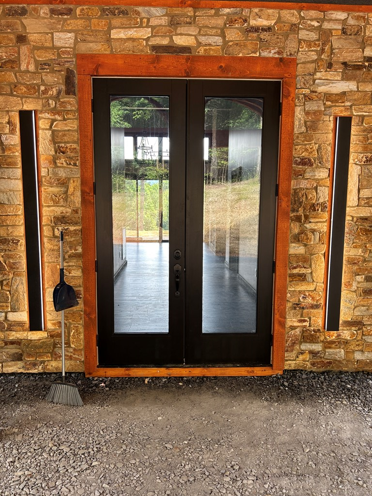 2461 Salem Road Mineral Bluff, GA 30559 - Photo 81 of 86 8' Double Glass Entry Doors w/Modern Lights