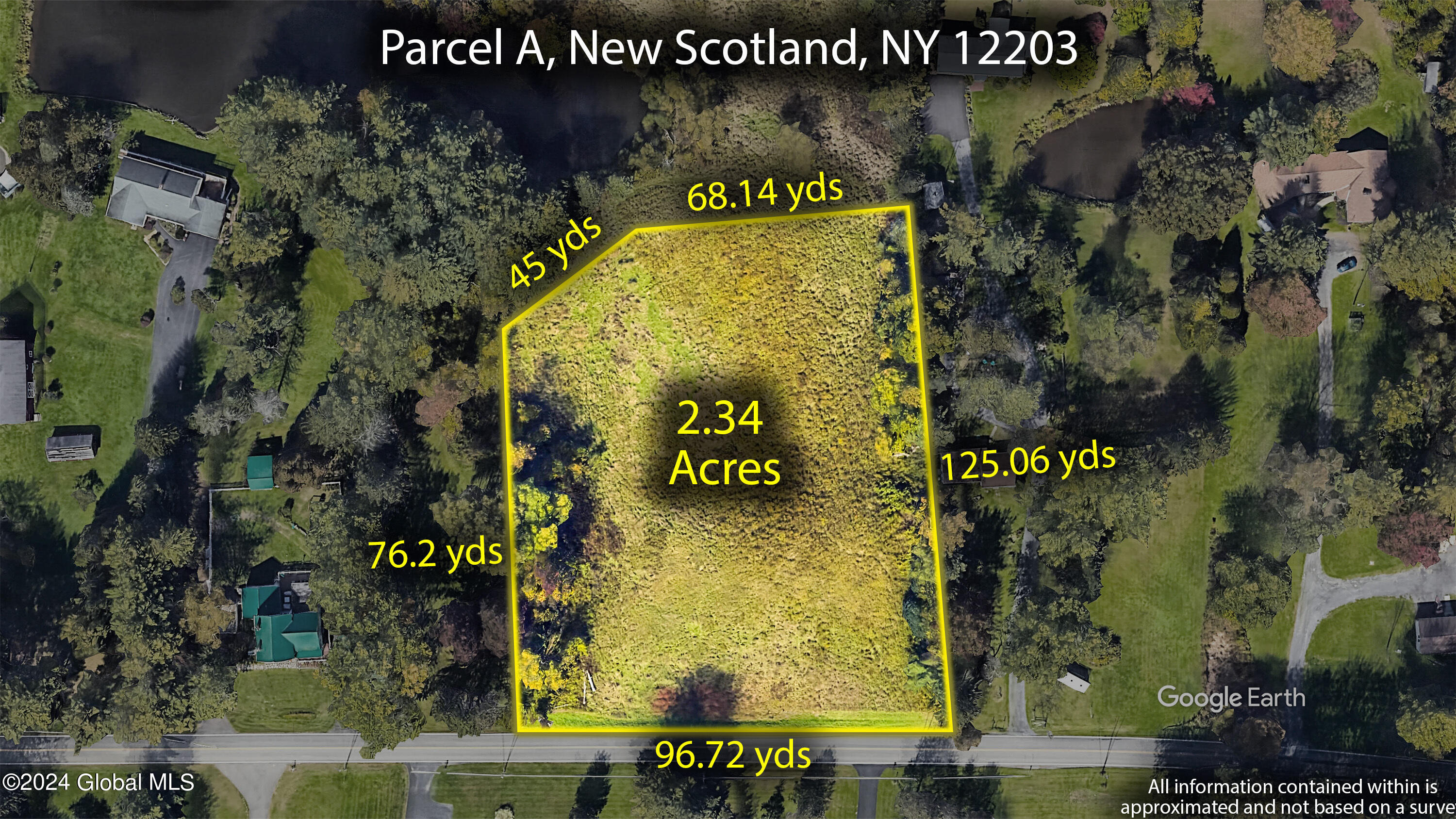 Parcel A Krumkill Road Albany, NY 12203 - Photo 13 of 14 Property Line Overlay Dimensions