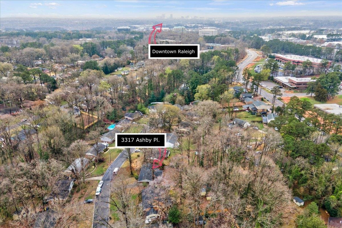 3317 Ashby Place Raleigh, NC 27604 - Photo 44 of 44 Aerial View