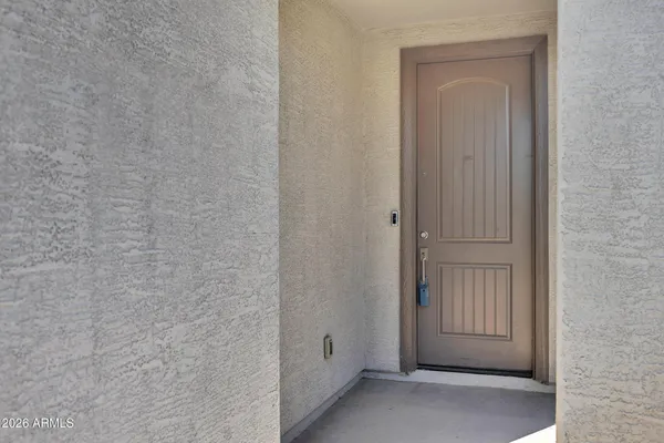 a view of a door