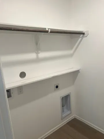 a close view of closet