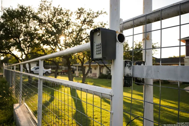 an aerial view of a house with balcony