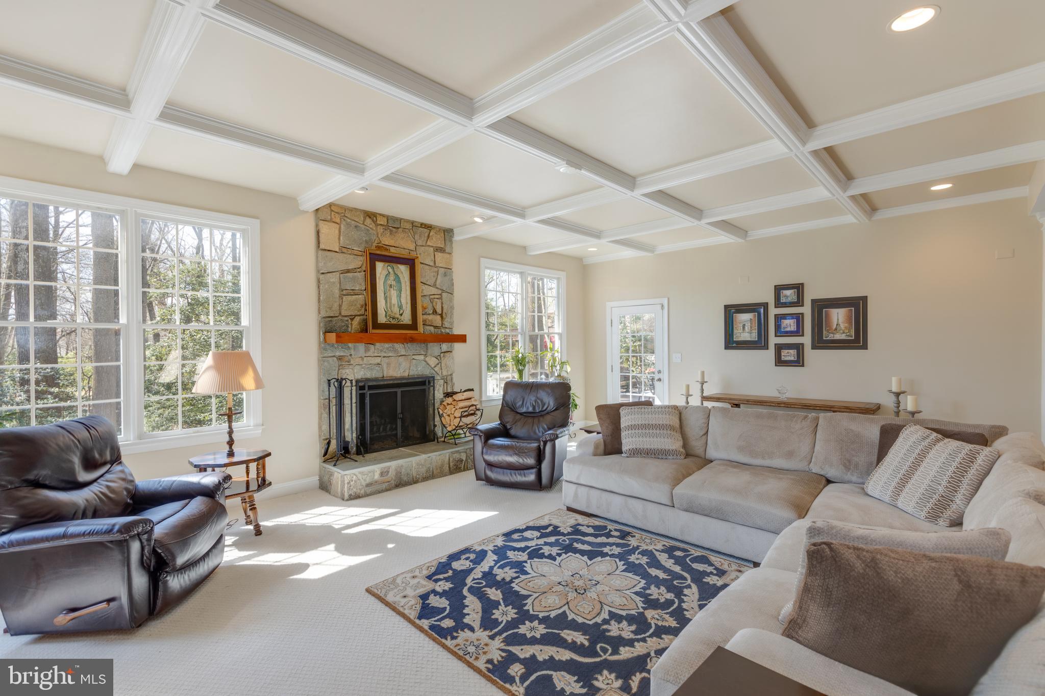 1282 Cobble Pond Way Vienna, VA 22182 - Photo 2 of 76 Family room with stone fireplace