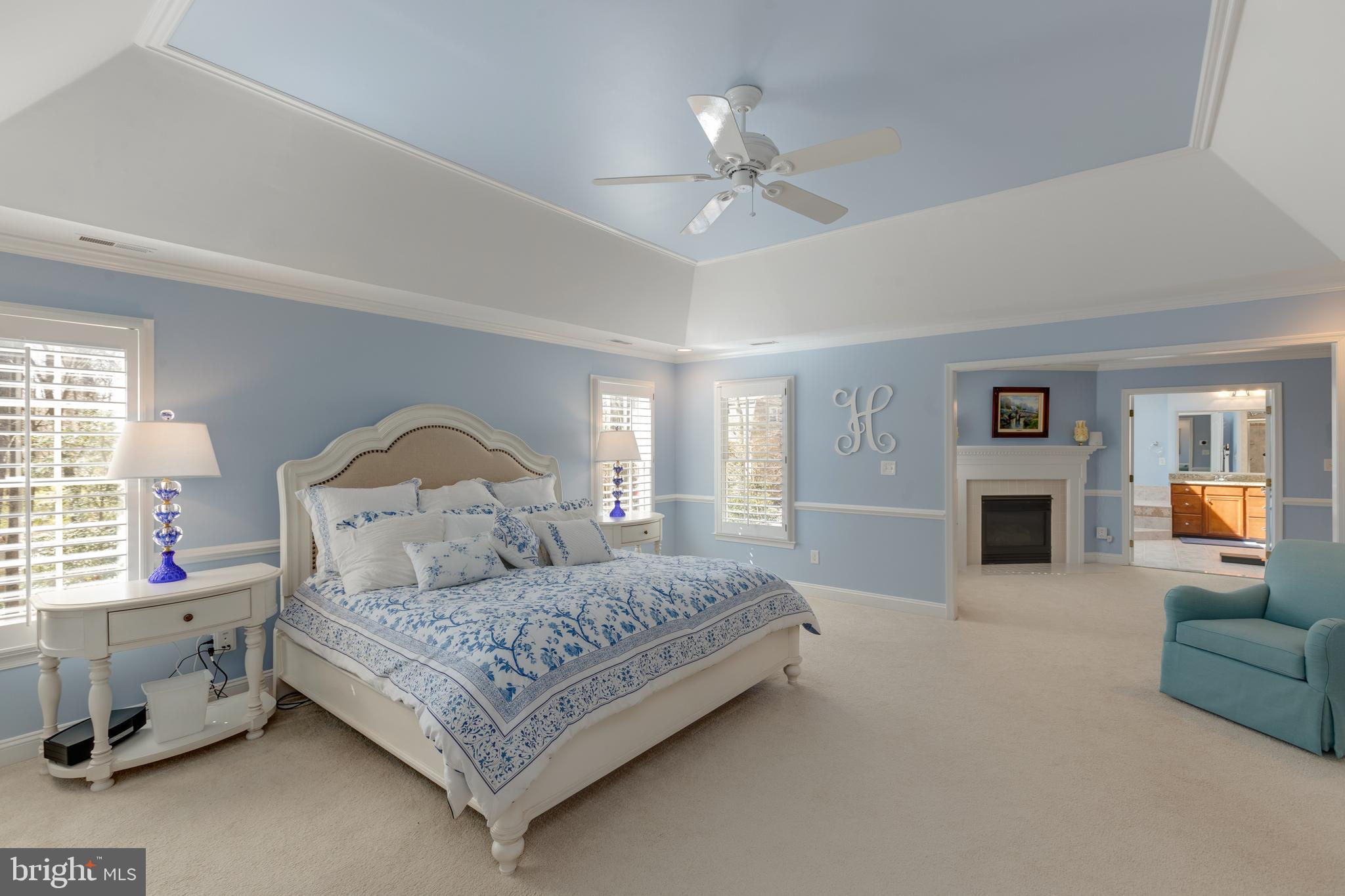 1282 Cobble Pond Way Vienna, VA 22182 - Photo 11 of 76 Serene master bedroom with tray ceiling
