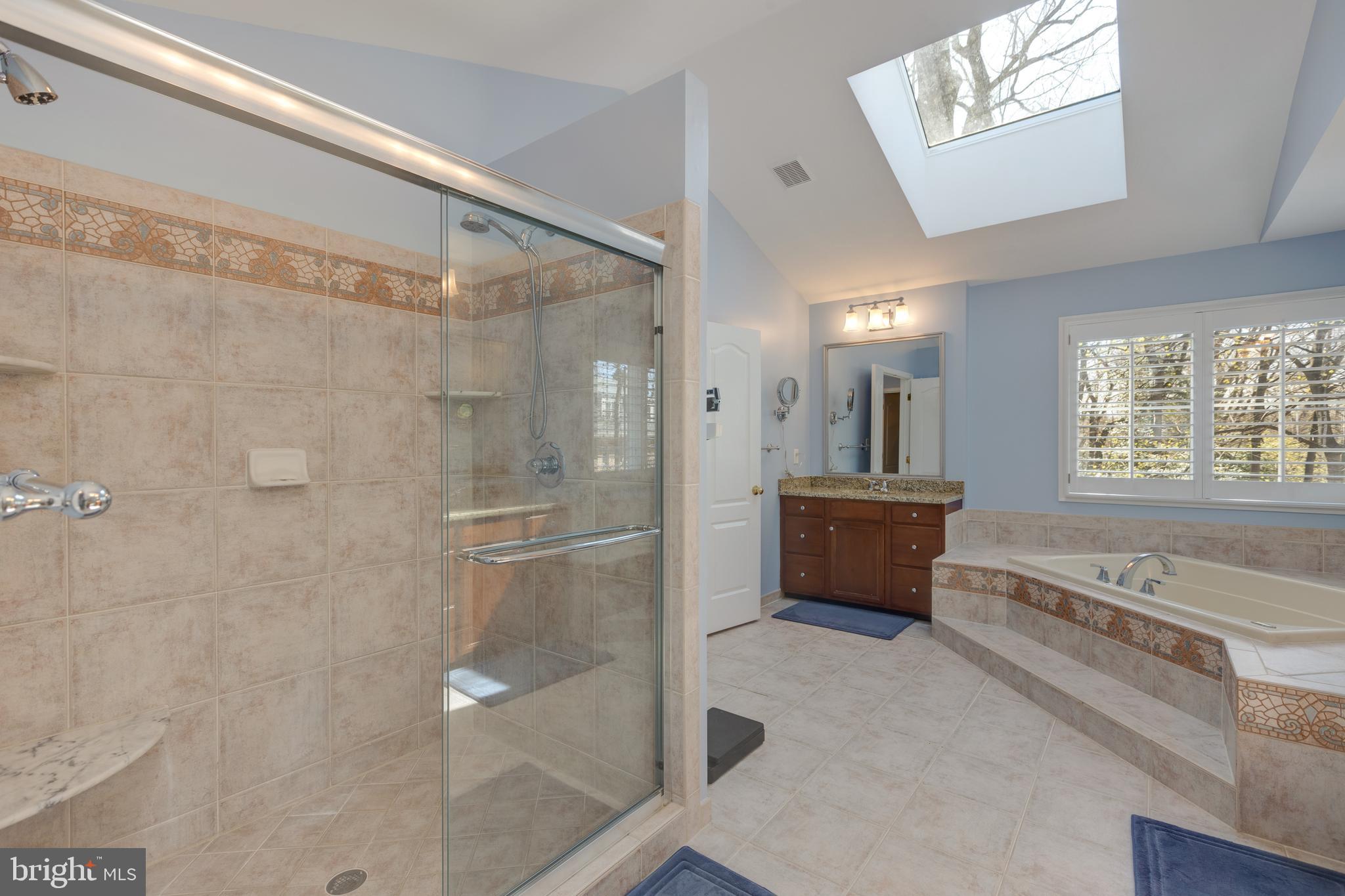 1282 Cobble Pond Way Vienna, VA 22182 - Photo 44 of 76 Master separate shower and soaking bathtub