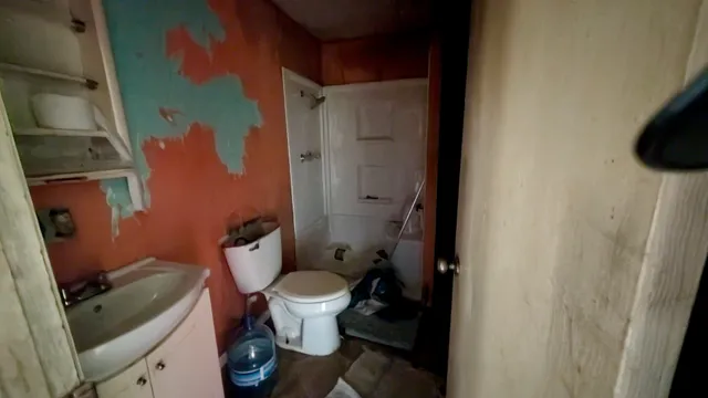 a room with lots of wooden furniture