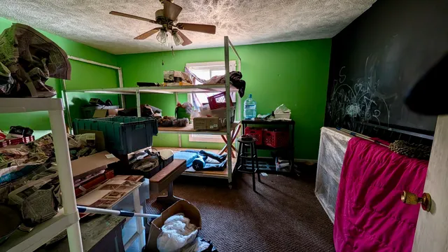 a view of a entryway with a livingroom