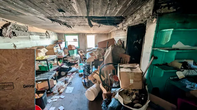 a view of gym equipment with outdoor seating