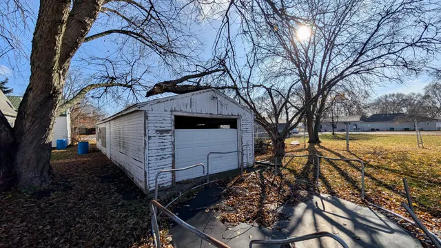 a view of a room with storage space