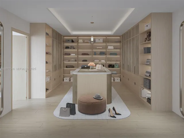 a room with a white walls