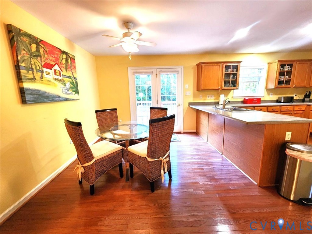 2744 Smokey Road Aylett, VA 23009 - Photo 12 of 72 Wood-finish flooring throughout, with a ceiling fa
