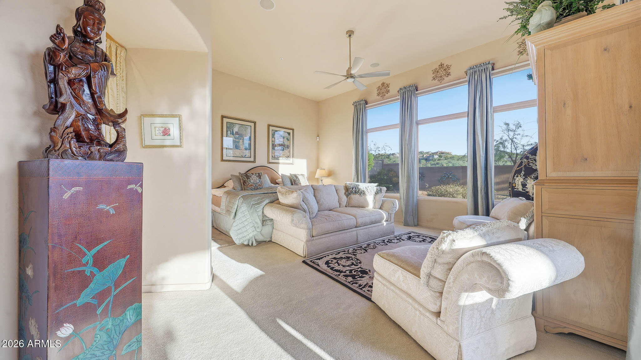 14341 East Geronimo Road Scottsdale, AZ 85259 - Photo 15 of 40 a living room with furniture and a large window