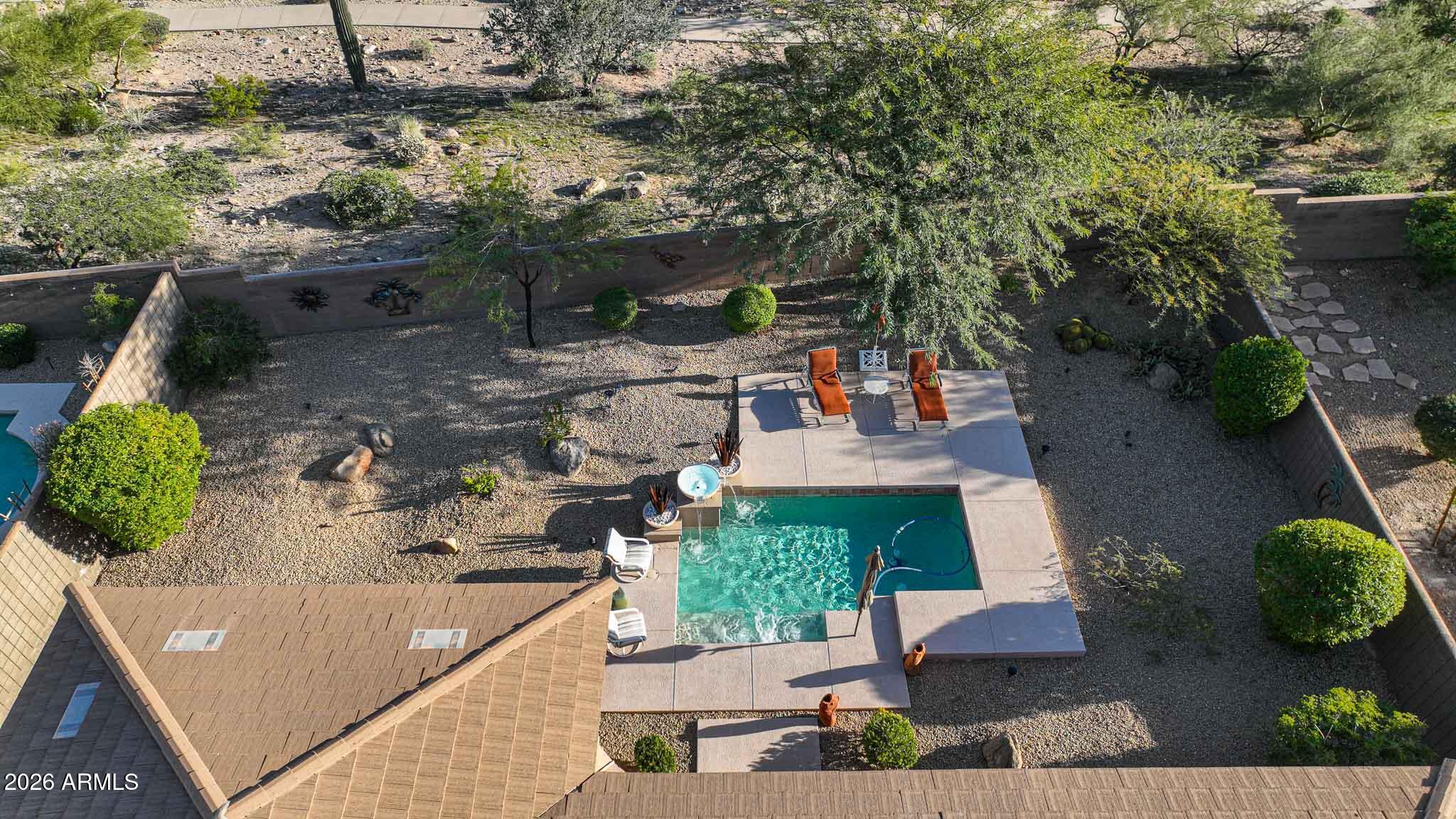 14341 East Geronimo Road Scottsdale, AZ 85259 - Photo 37 of 40 an aerial view of a house with a yard