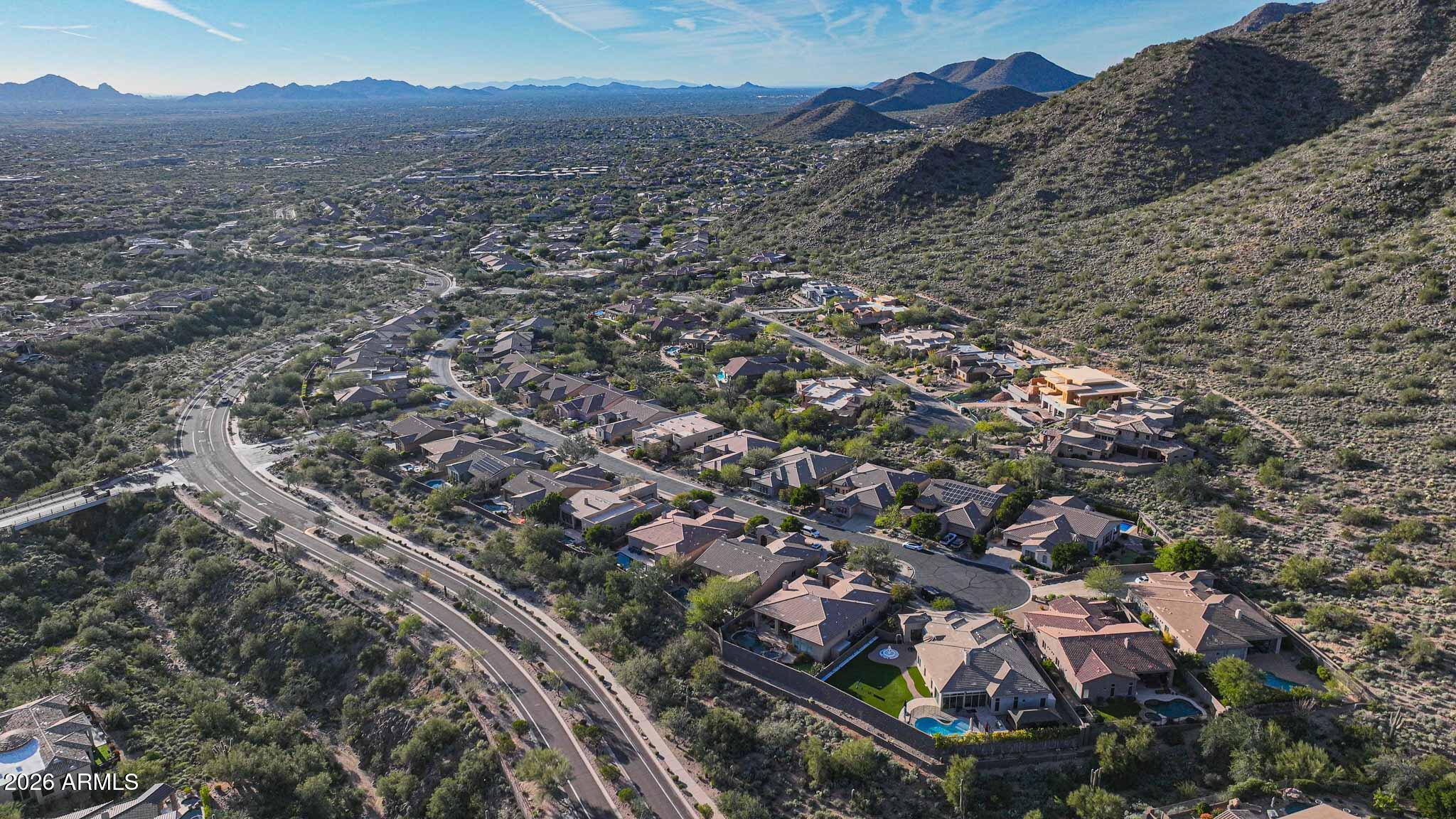 14341 East Geronimo Road Scottsdale, AZ 85259 - Photo 40 of 40 an aerial view of residential houses with outdoor space