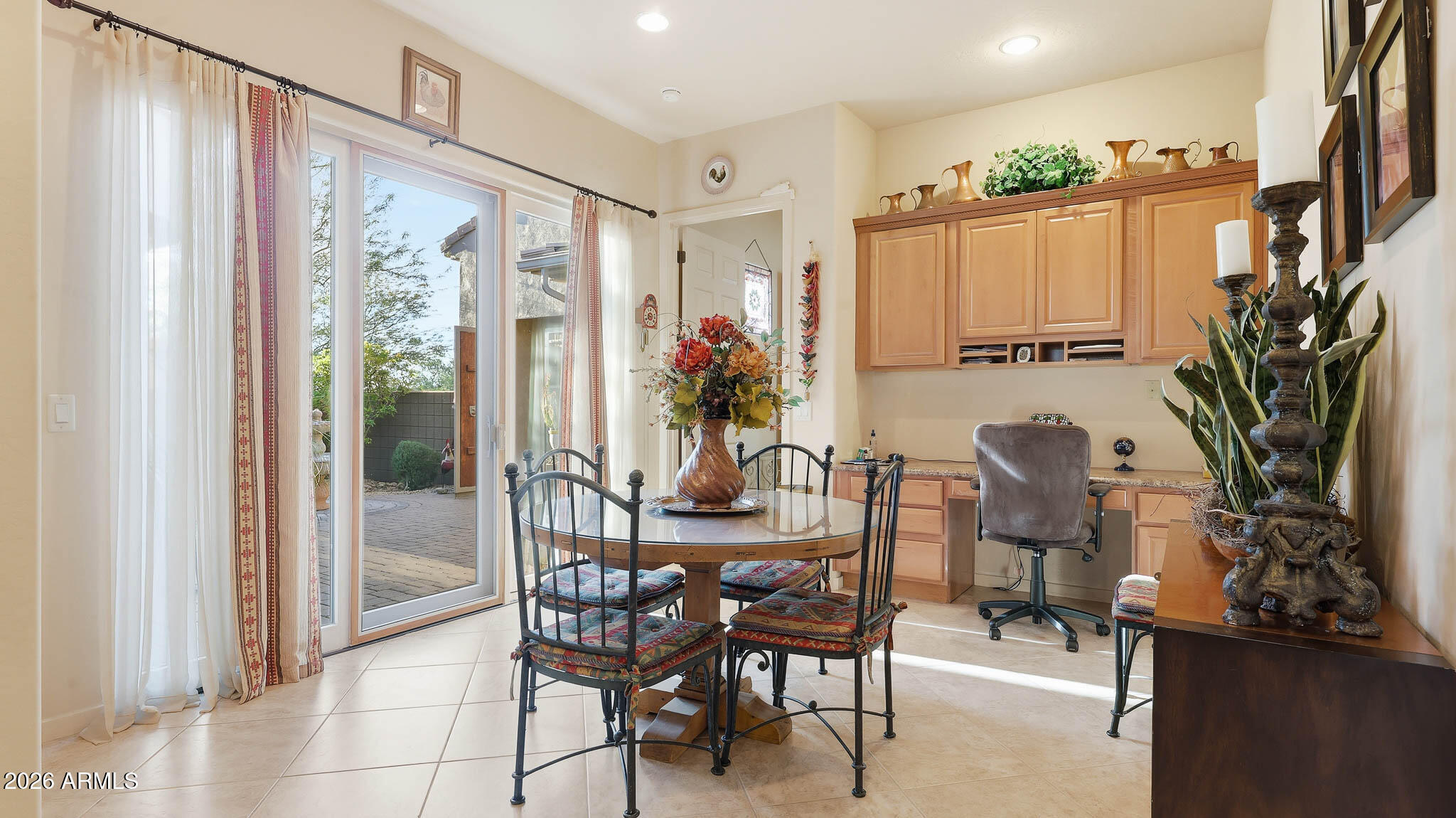 14341 East Geronimo Road Scottsdale, AZ 85259 - Photo 9 of 40 a view of a dining room with furniture window and outside view
