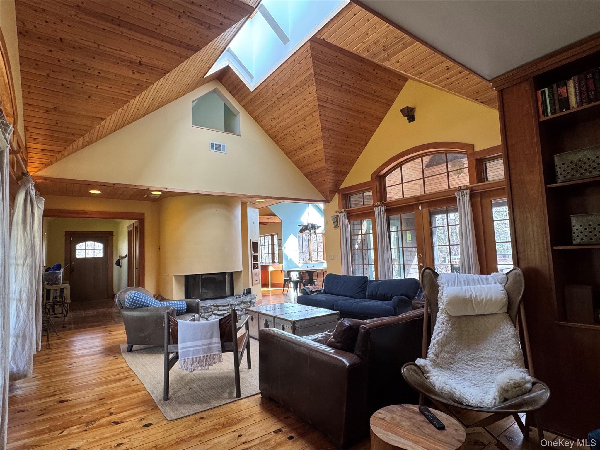 22 Knight Road Clinton Corners, NY 12514 - Photo 12 of 34 Vaulted Wood Ceilings with Large Glass Sky Light