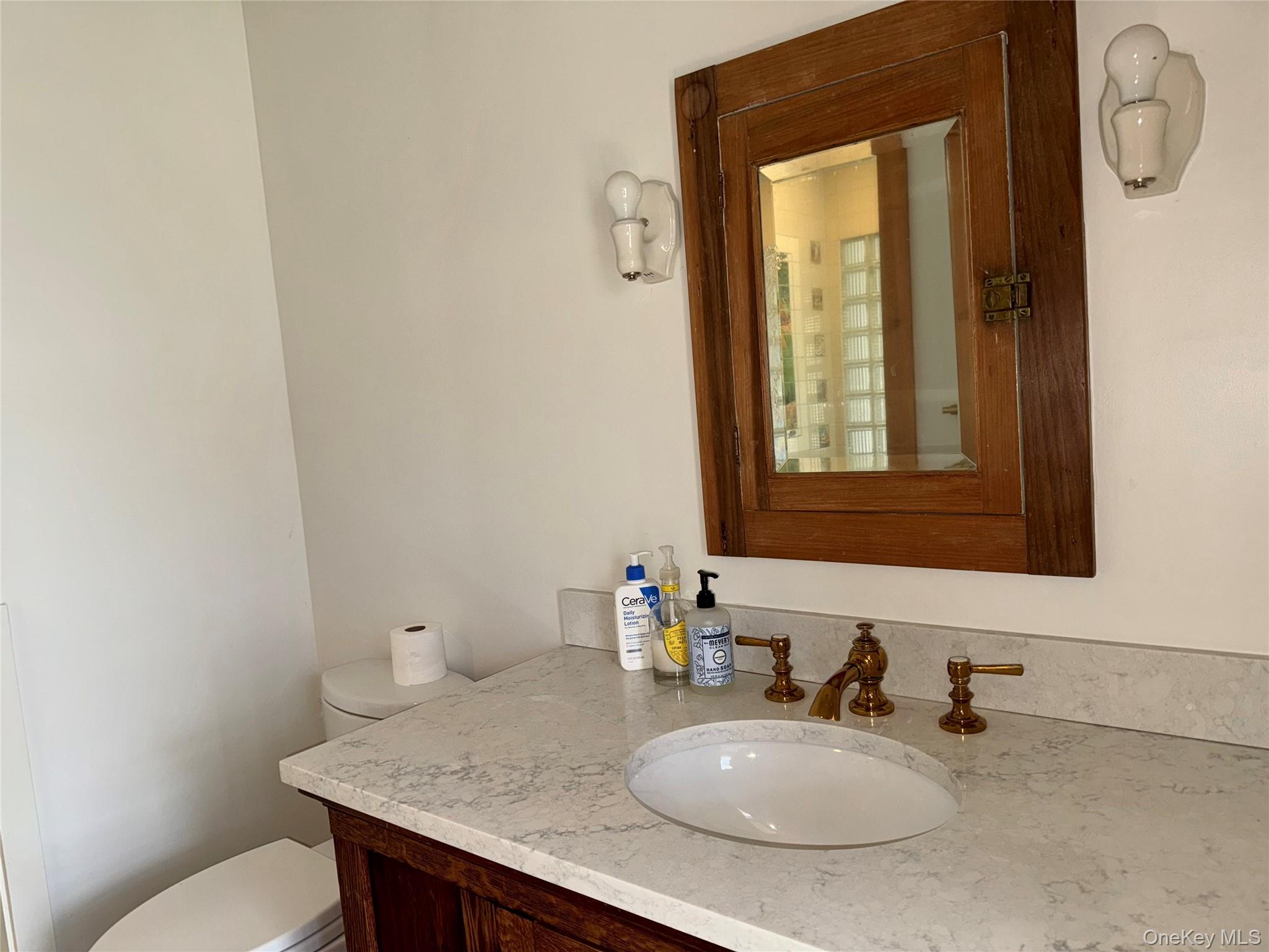 22 Knight Road Clinton Corners, NY 12514 - Photo 32 of 34 3rd Full Bathroom Featuring Marble Countertop & Walk-in Shower