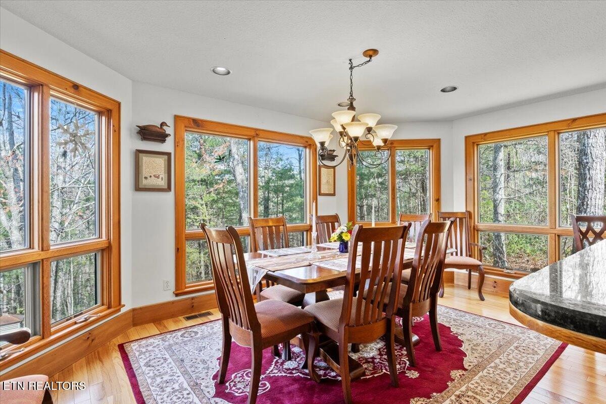 802 Stonegate Way Townsend, TN 37882 - Photo 14 of 44 a view of a dining room with furniture window and outside view