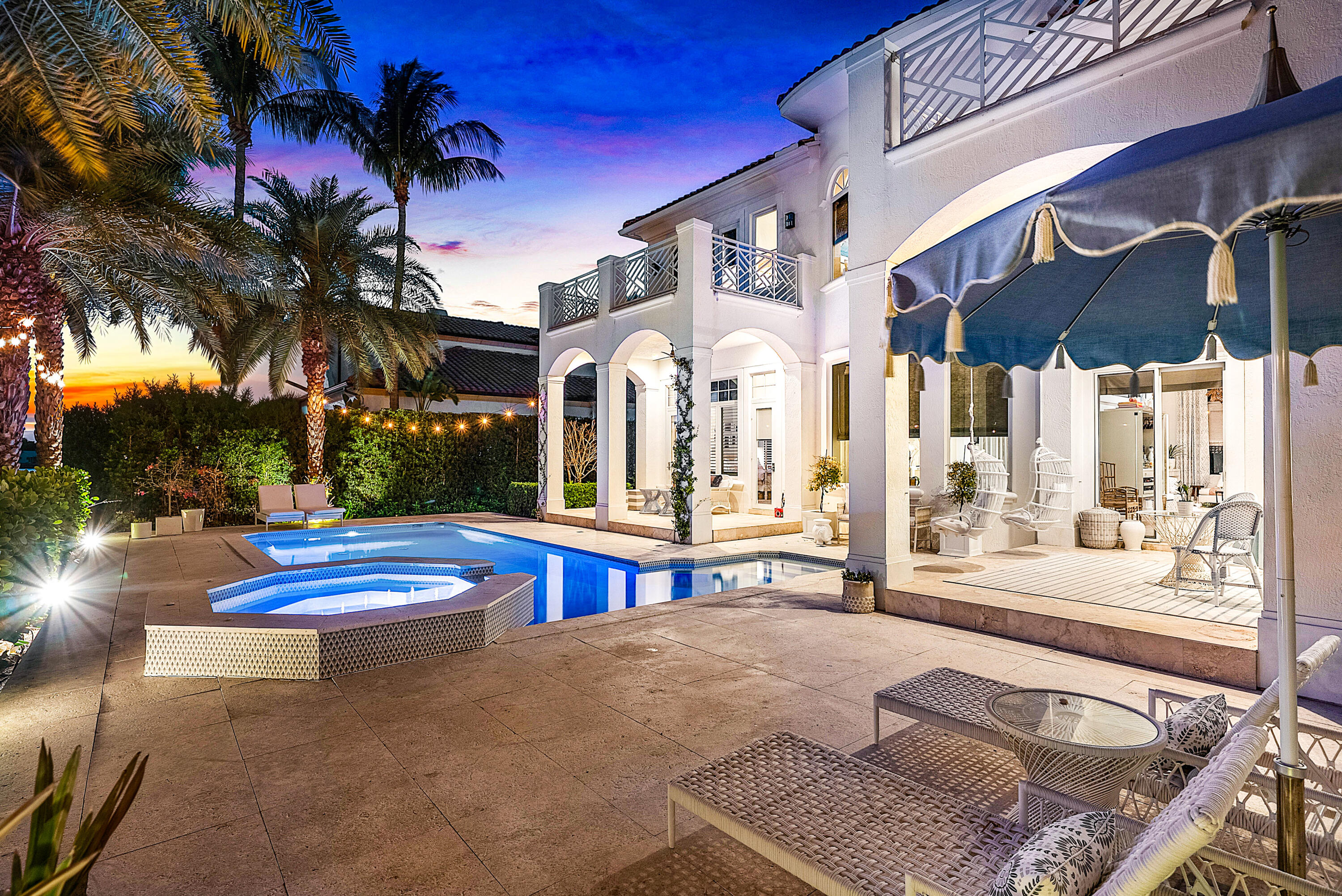 19 Harbour Drive North Ocean Ridge, FL 33435 - Photo 29 of 67 Pool/Spa Twilight