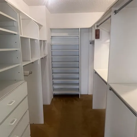 a view of walk in closet