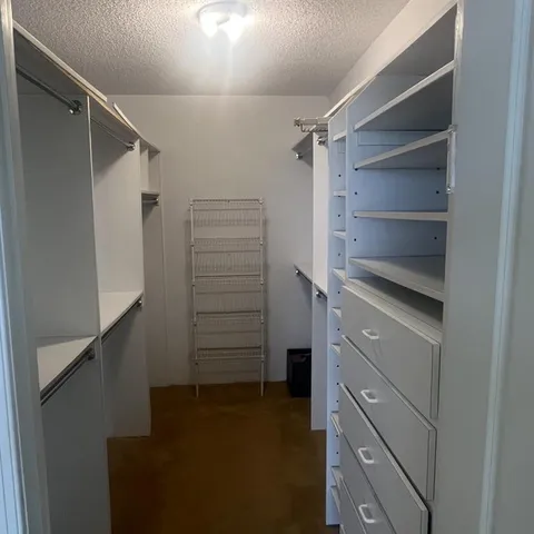 a view of walk in closet