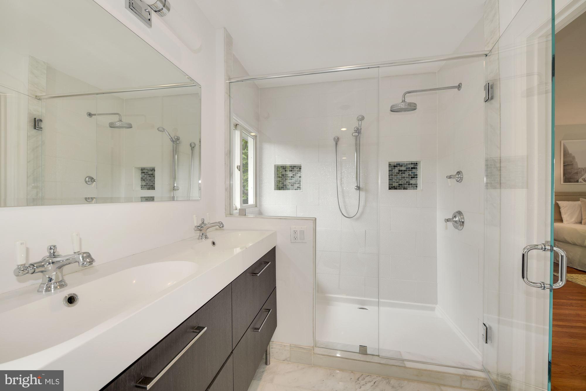 6100 Namakagan Road Bethesda, MD 20816 - Photo 22 of 54 Primary Bath with walk in shower