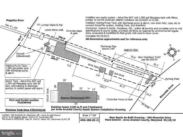 290 Riverside Drive Pasadena, MD 21122 - Photo 24 of 24 View of the home and septic plan