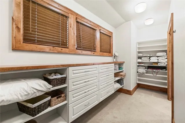 a view of closet area