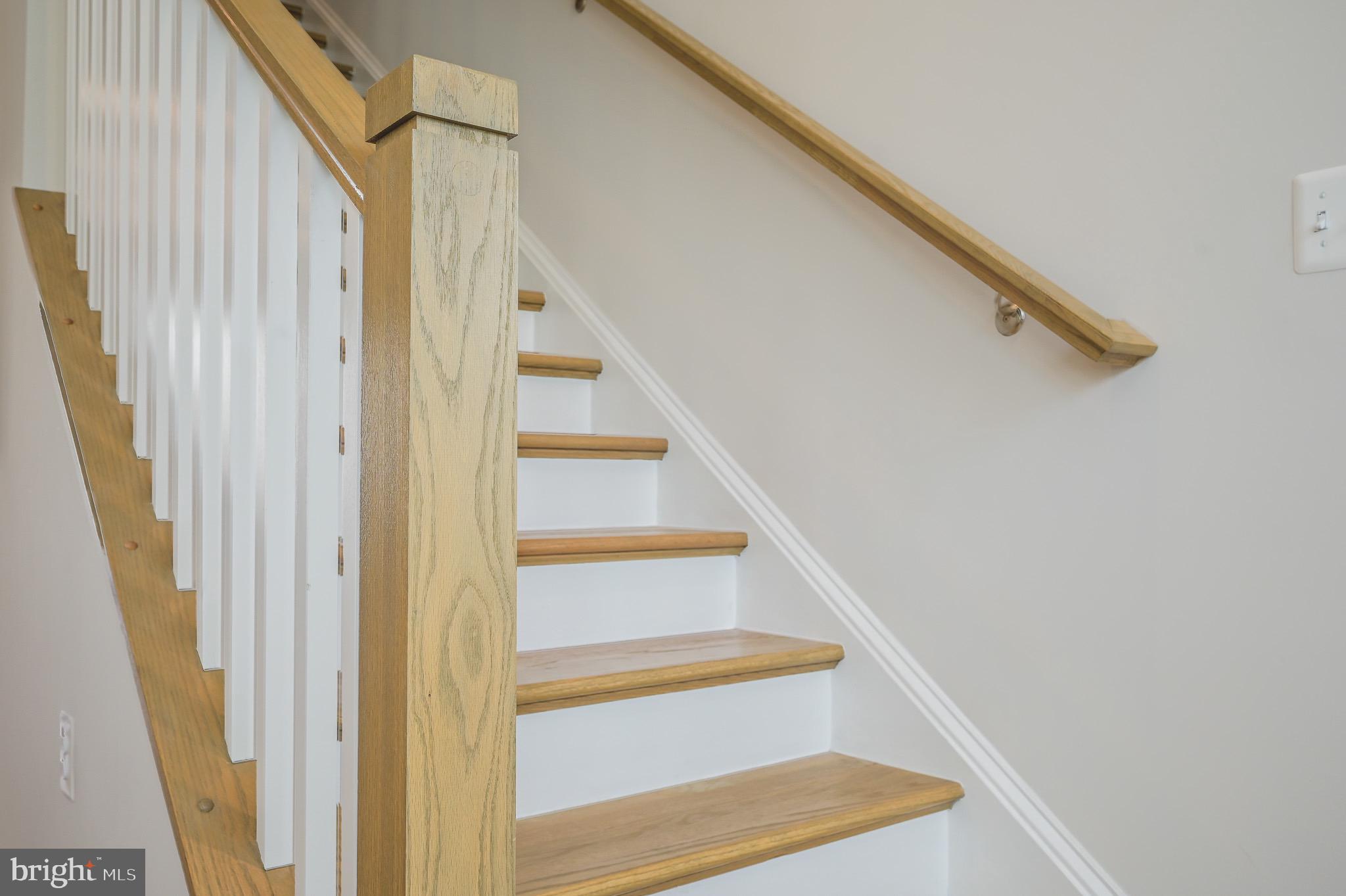 1606 Grove Chestnut Road Dumfries, VA 22026 - Photo 33 of 63 Craftsman newell with painted risers