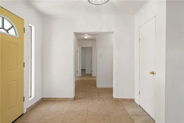 a view of an empty room