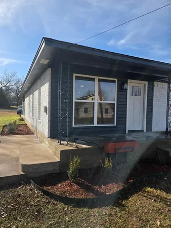 a front view of a house