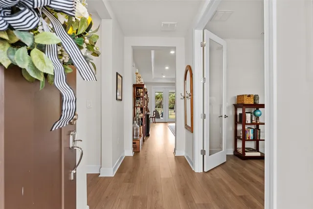 wooden floor in an empty room