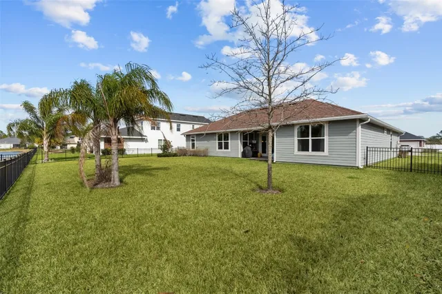 a house view with a garden space
