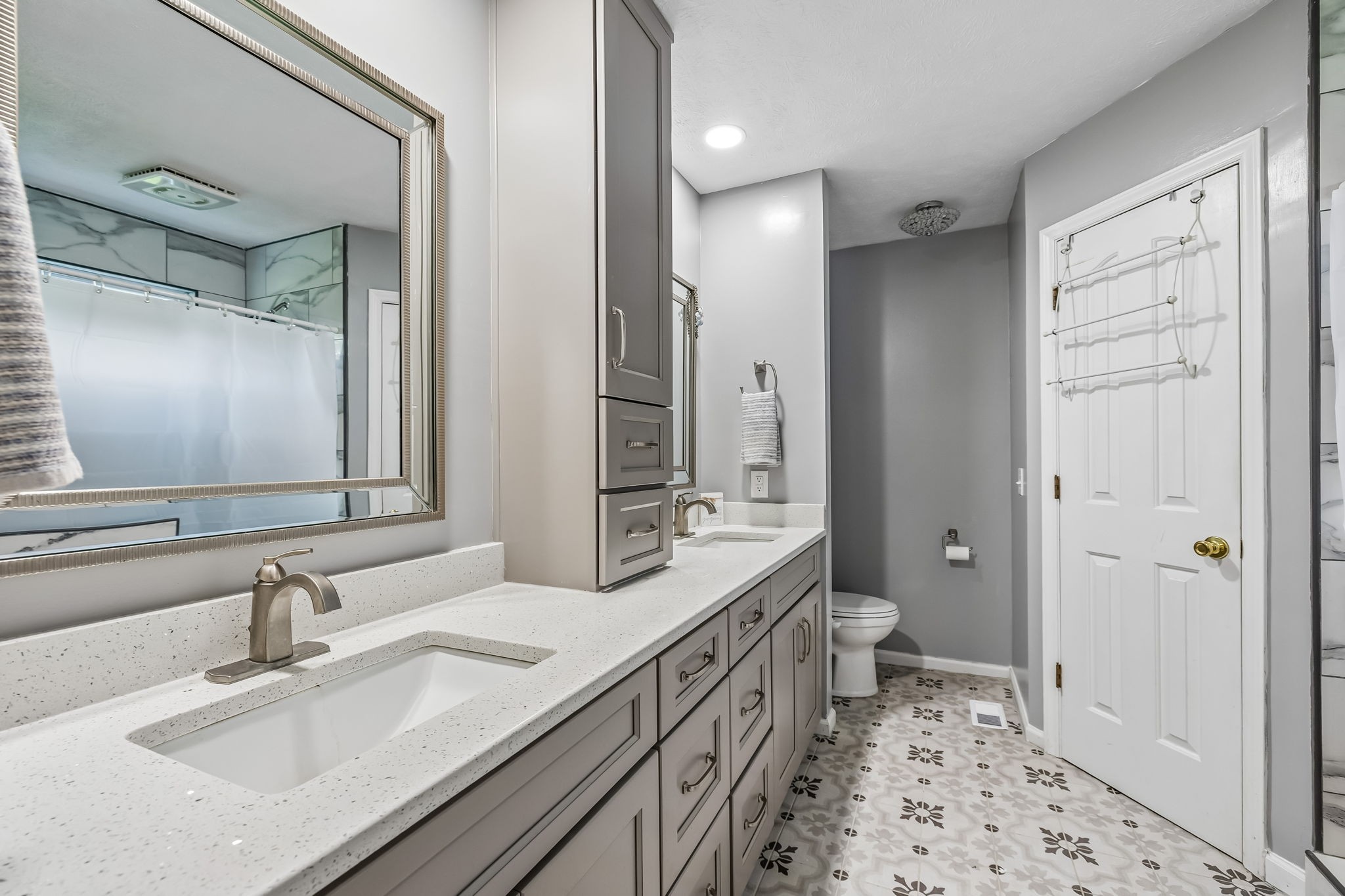 3516 Laurel Court Murfreesboro, TN 37129 - Photo 23 of 65 a bathroom with a double vanity sink mirror double and shower