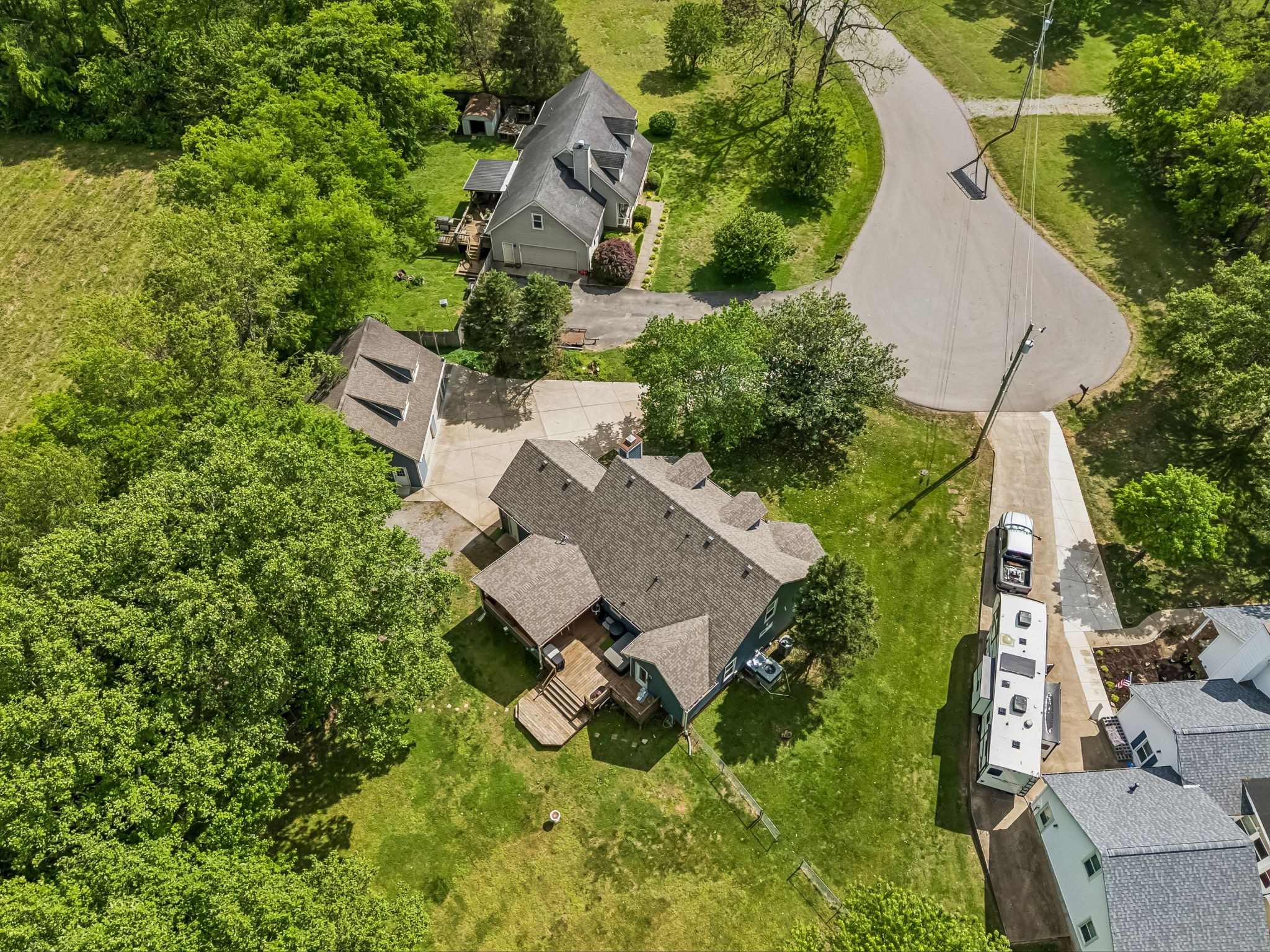 3516 Laurel Court Murfreesboro, TN 37129 - Photo 60 of 65 an aerial view of a house with garden space and street view