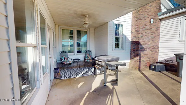 a outdoor space with furniture