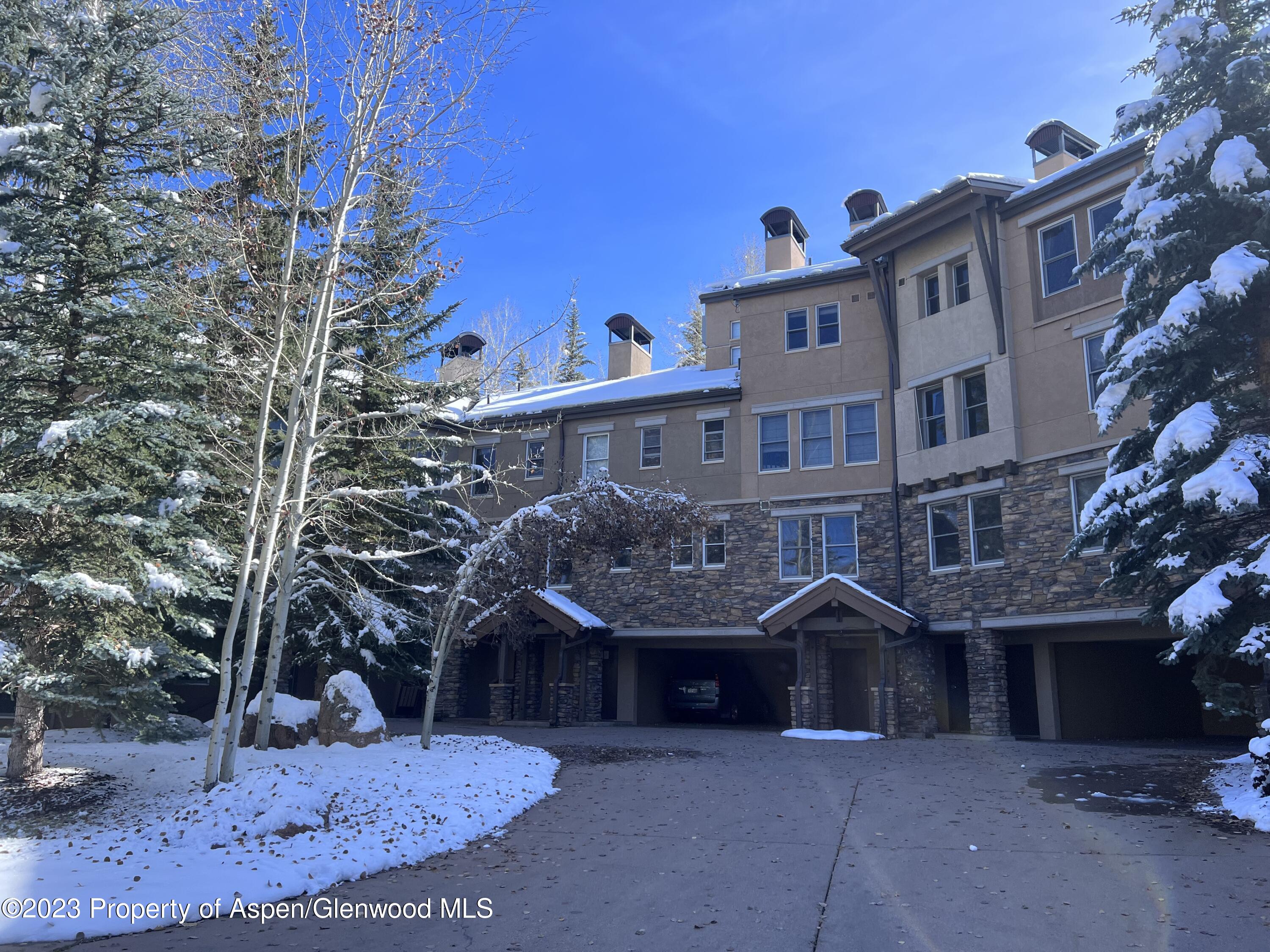 425 Wood Road, Unit 6 Snowmass Village, CO 81615 - Photo 28 of 29 a front view of a house with a yard