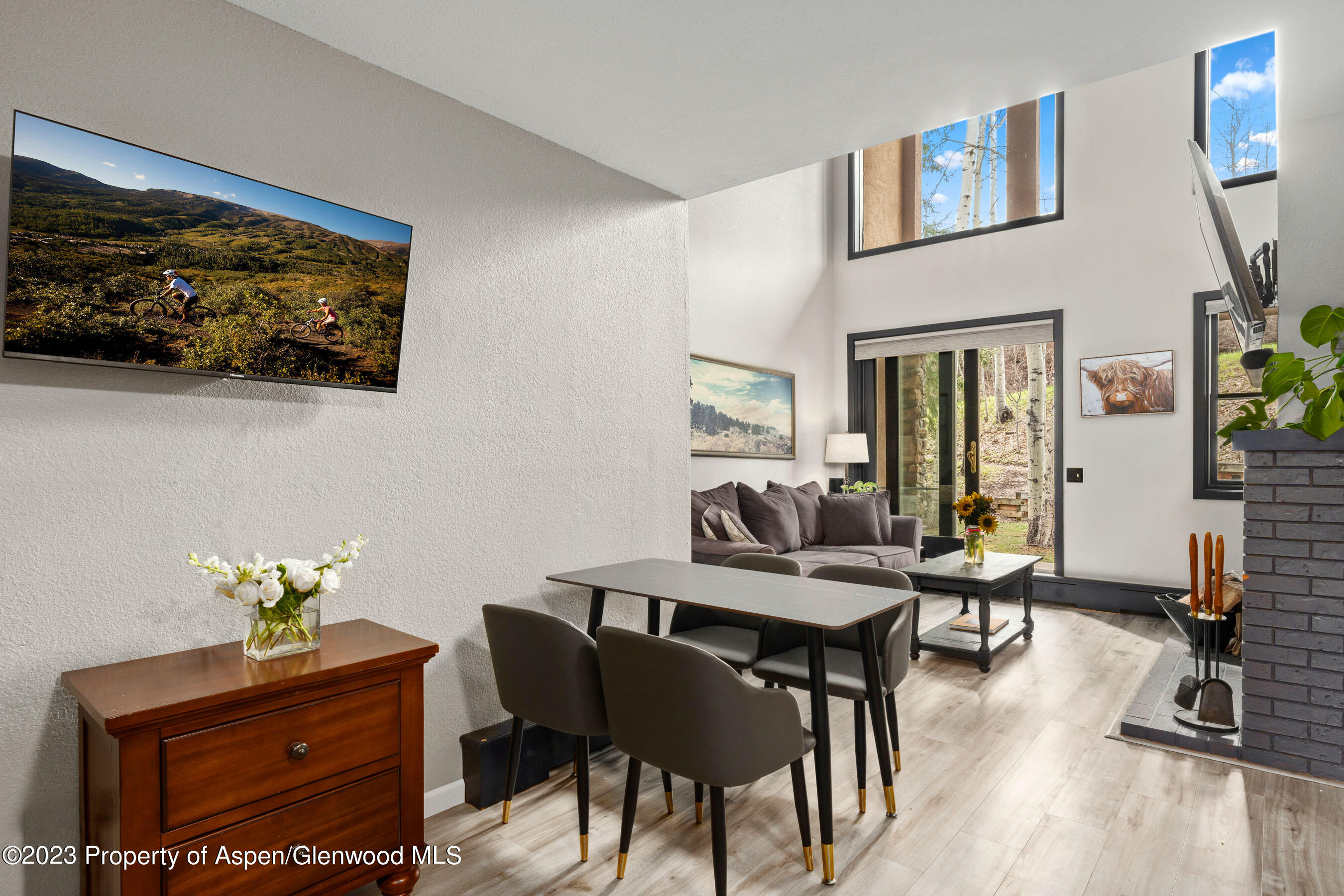 425 Wood Road, Unit 6 Snowmass Village, CO 81615 - Photo 10 of 29 a view of a workspace with furniture and a potted plant