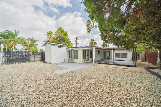 front view of a house with a trees