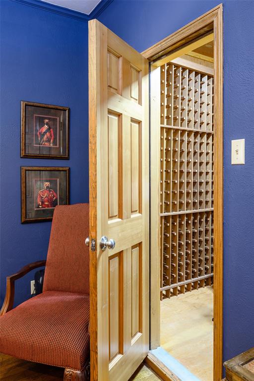 Wine room. Plenty of space for wine.