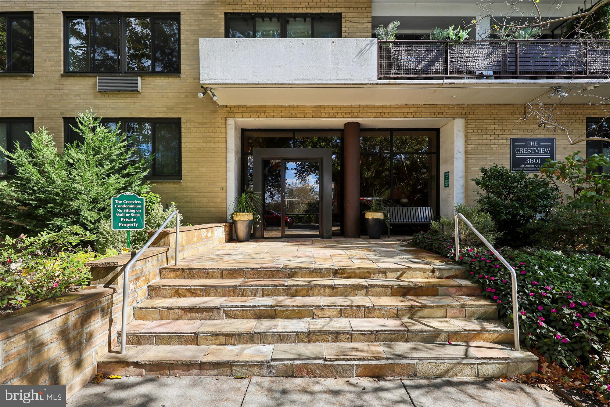 a view of a entryway door front of house