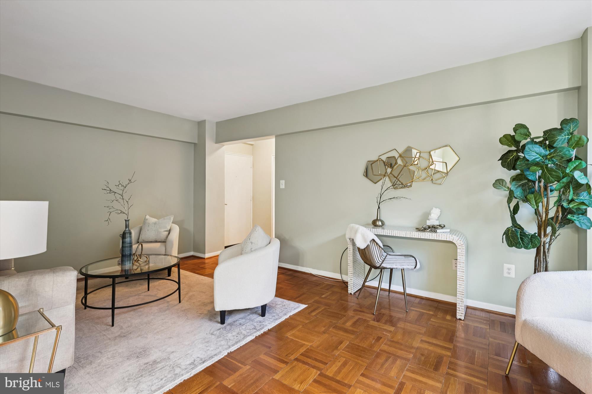 3601 Wisconsin Avenue Northwest, Unit 111 Washington, DC 20016 - Photo 7 of 82 a living room with furniture and a potted plant