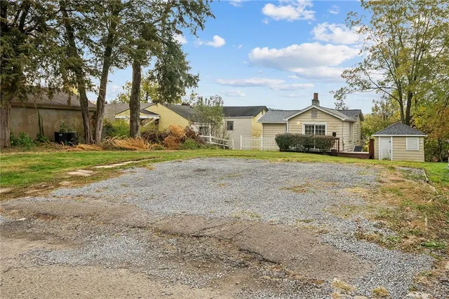 an aerial view of multiple house