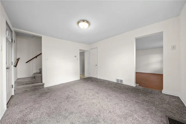 a view of an empty room